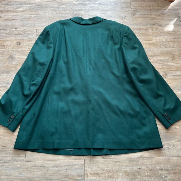 Pendleton Blazer Wool Classic Women's 2XL Green 70s 80s Coat Jacket - Picture 10 of 10